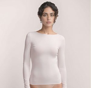 1047 maglia manica lunga collo barca