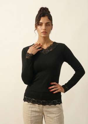 1049 Balza punta con maniche e orlo